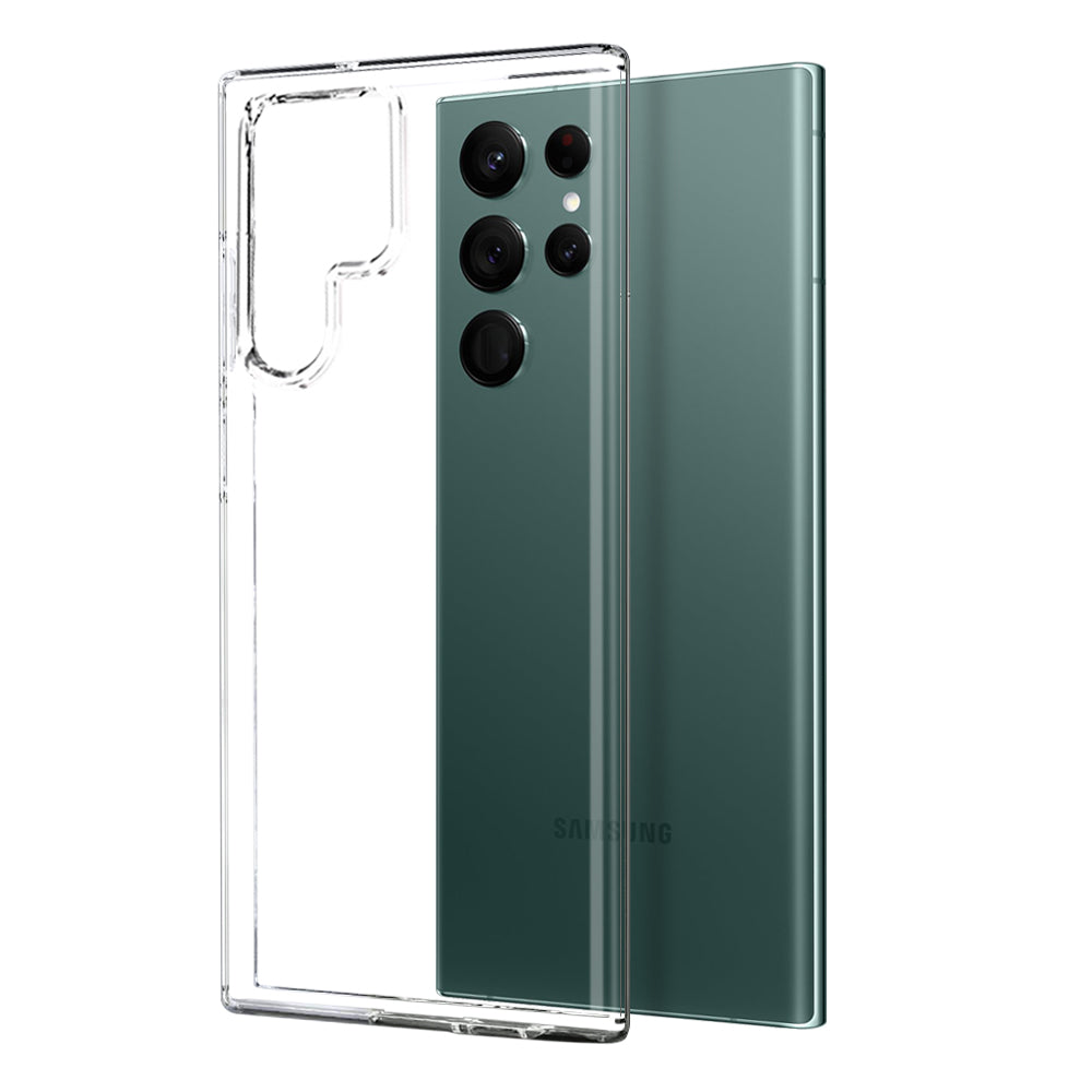 NORTHJO til Samsung Galaxy S22 Ultra 5G telefoncover TPU cover + 3D buet skærmbeskytter af hærdet glas NORTHJO til Samsung Galaxy S22 Ultra 5G telefoncover TPU cover + 3D buet skærmbeskytter af hærdet glas